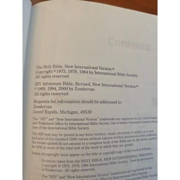 NIV Adventure Bible Hardcover By Zonderkidz New International Version - Picture 5 of 8